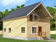 Дом 6х12 с внутренним балконом