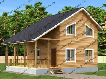 Дачный дом 6х7 с печкой