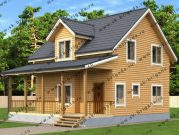 Дачный дом на винтовых сваях