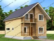 Двухэтажный дом из бруса 7 на 10