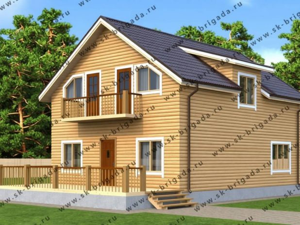 Проект дома 8х10 с отличной планировкой под ключ