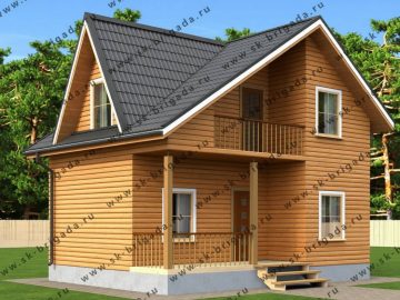 Дом из бруса 6 на 8 с котельной