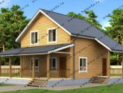 Дом из бруса с топочной