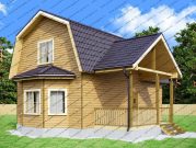 Дом из бруса 6 на 10 с мансардой