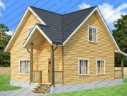 Дом из бруса 8х8 с мансардой