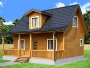 Дом из бруса 6х9 с террасой