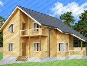 Дом из профилированного бруса со вторым светом