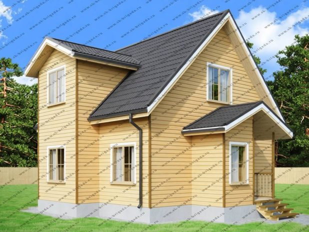 Дом дачный 7 на 7 под ключ