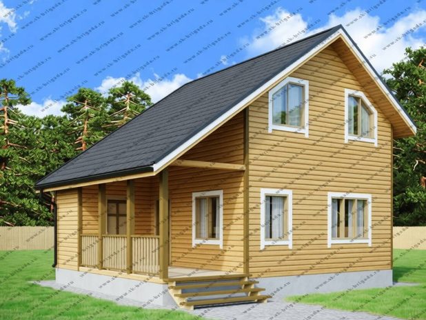 Дома 7х8,5 из бруса под ключ