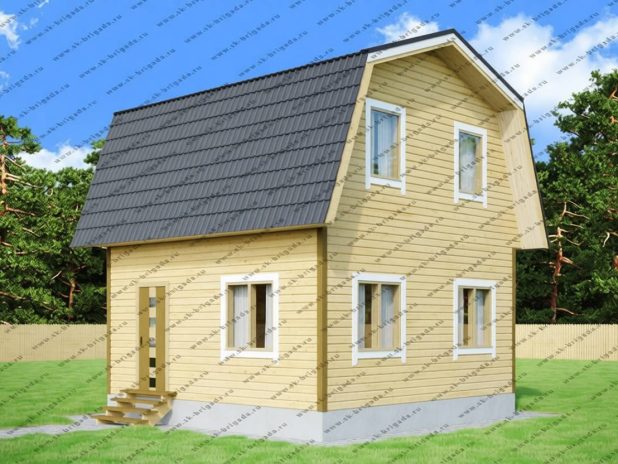 Дома из бруса 6х6 с туалетом под ключ