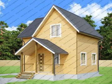 Дом из бруса 6х7 для постоянного проживания