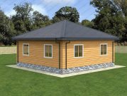 Одноэтажный дом 8 на 8 из профилированного бруса