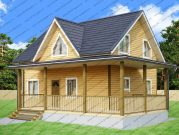 Дом с Г-образной террасой