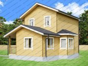 Двухэтажный дом из бруса 6х10