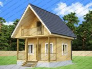 Дом из бруса 4х6 с мансардой