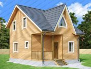 Типовой проект дачного дома из бруса