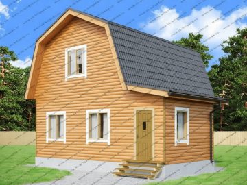 Дачный дом с туалетом и душем на веранде