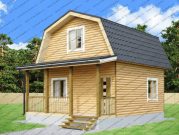 Дачный дом 6х6 с мансардой