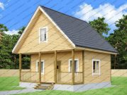 Дом из бруса 7х7 с мансардой