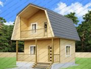 Летний дом с мансардой и террасой