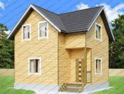 Дома из профилированного бруса с фронтонами из бруса