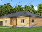 Одноэтажный дом 12 на 18 из бруса