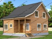 Дом из бруса 7,5 на 9