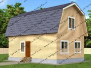 Проект дома с печкой 6 на 9