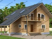 Двухэтажный дом из профилированного бруса 12 на 14