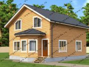 Дом из бруса 8х11 с мансардой