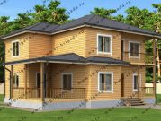 Деревянный дом 10 на 12 из бруса с котельной