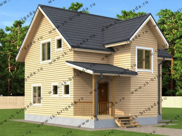 Садовый дом с эркером под ключ
