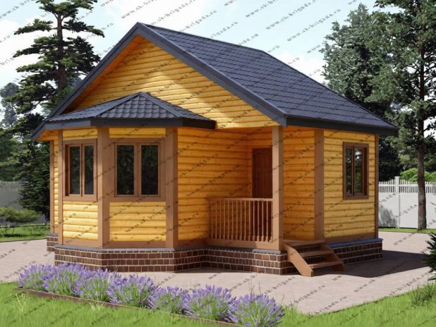 Баня из бруса 6х7,5 №81 под ключ