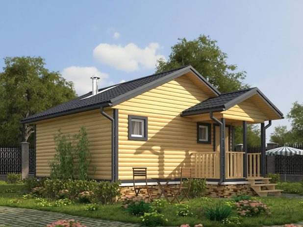 Баня из бруса 6х6 пятистенок под ключ