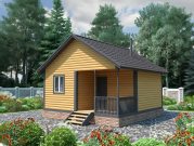 Баня 6 на 6 из бруса 150х150 под усадку