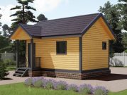 Сруб бани 4х6