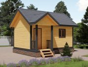 Сруб бани из бруса 4 на 6