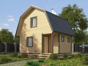 Баня из бруса 5х6 с мансардой