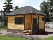 Баня 6 на 4 из калиброванного бруса