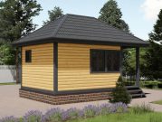 Баня 4х6 из калиброванного бруса