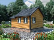 Одноэтажная баня из бруса 5 на 6