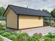 Одноэтажная баня 4 на 11