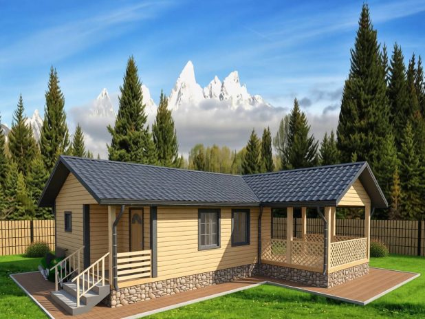 Баня из бруса 8 на 10 с бассейном под ключ