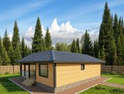 Баня из бруса 8х10 с бассейном