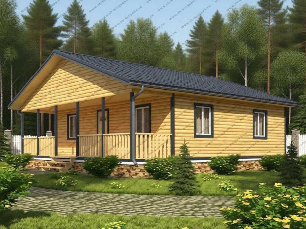 Баня из бруса 10х10 №85 под ключ