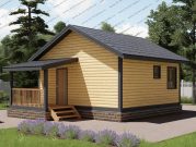 Одноэтажная баня 6 на 8 с туалетом