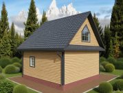 Баня с 3 фронтонами