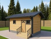 Одноэтажная баня из бруса 2,5 на 5