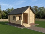 Баня из бруса 5 на 6 с туалетом