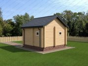 Одноэтажная баня 4х4